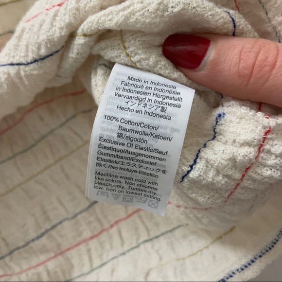 Madewell Texture & Thread Rainbow Stripe Tank Top - Picture 5 of 7